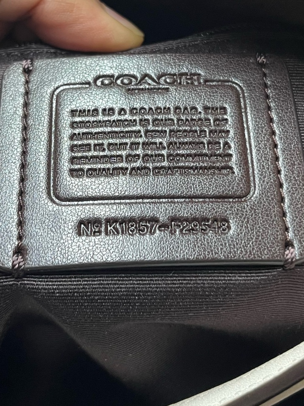 Coach Beige Signature Canvas & Leather Shoulder Bag - Picture 5 of 5